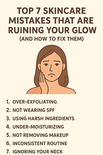 Top 7 Skincare Mistakes That Are Ruining Your Glow (And How to Fix Them)