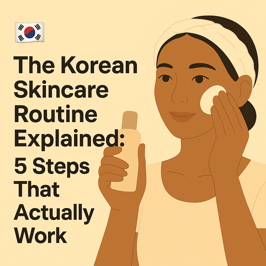 🇰🇷 The Korean Skincare Routine Explained: 5 Steps That Actually Work
