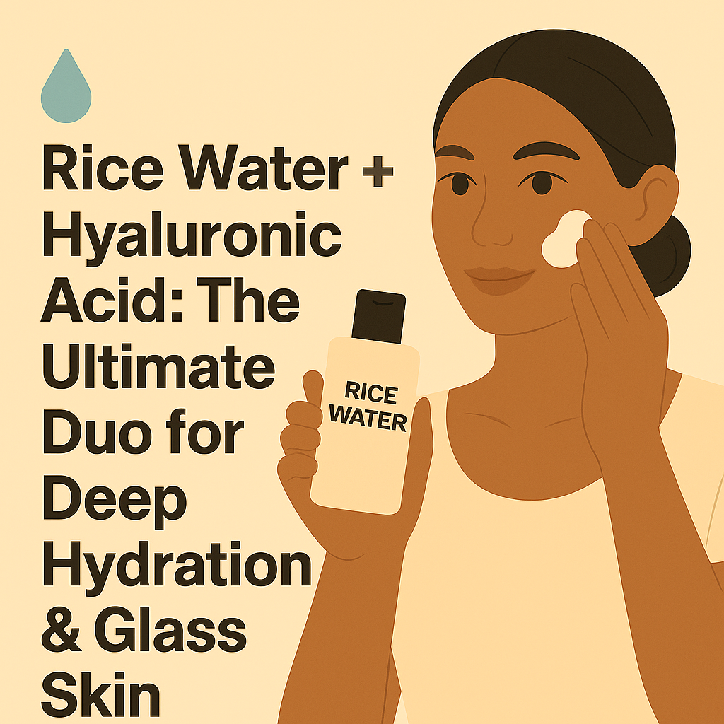 💧 Rice Water + Hyaluronic Acid: The Ultimate Duo for Deep Hydration & Glass Skin