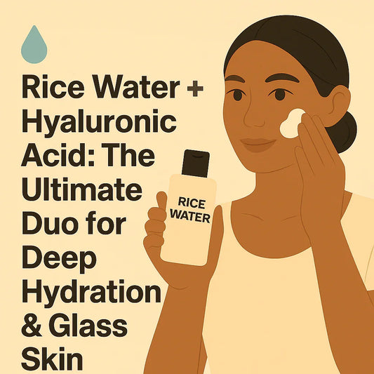 💧 Rice Water + Hyaluronic Acid: The Ultimate Duo for Deep Hydration & Glass Skin