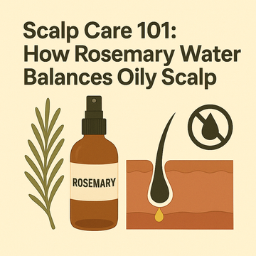 🌿 Scalp Care 101: How Rosemary Water Balances Oily Scalp