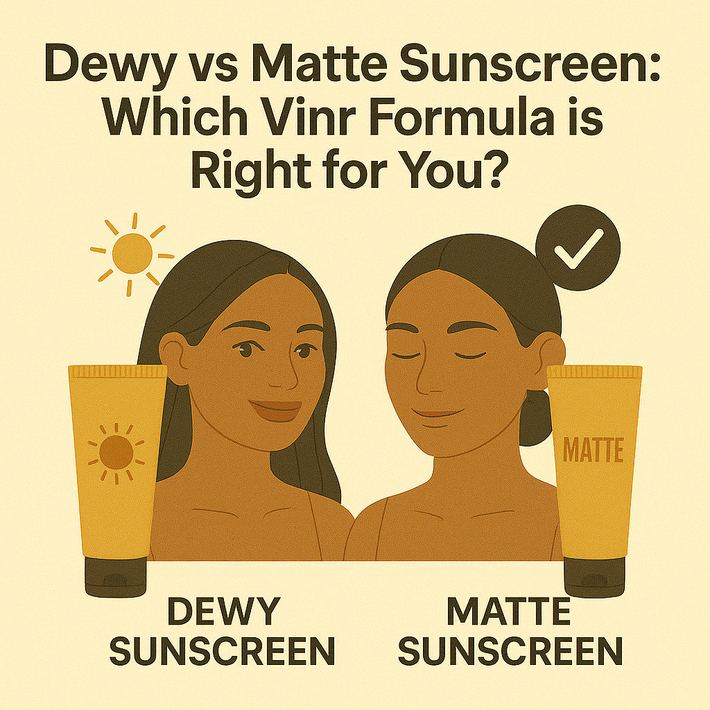 🌞 Dewy vs Matte Sunscreen: Which Vinr Formula Is Right for You?