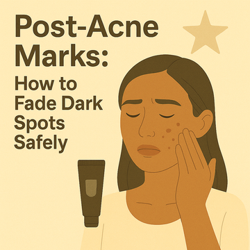 🌟 Post-Acne Marks: How to Fade Dark Spots Safely