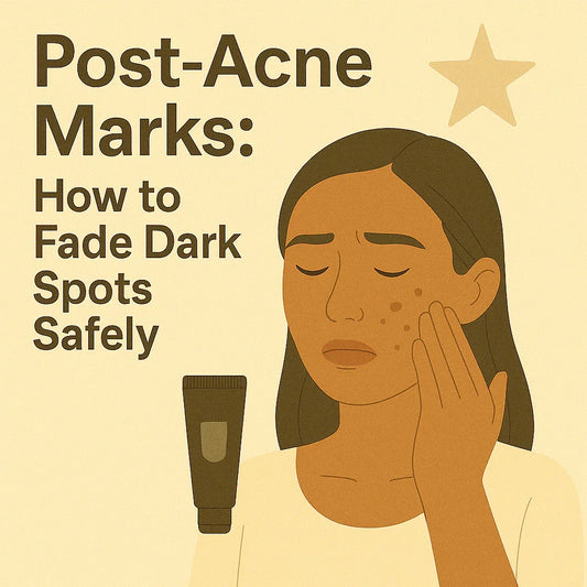 🌟 Post-Acne Marks: How to Fade Dark Spots Safely