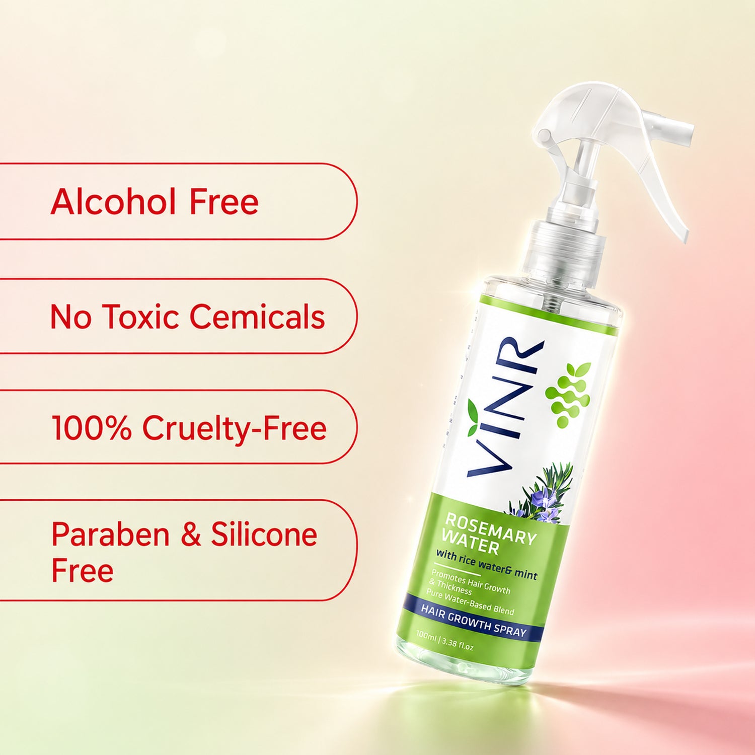VINR Rosemary Water Hair Spray + Soft Tinted Ceramide Lip Balm Combo