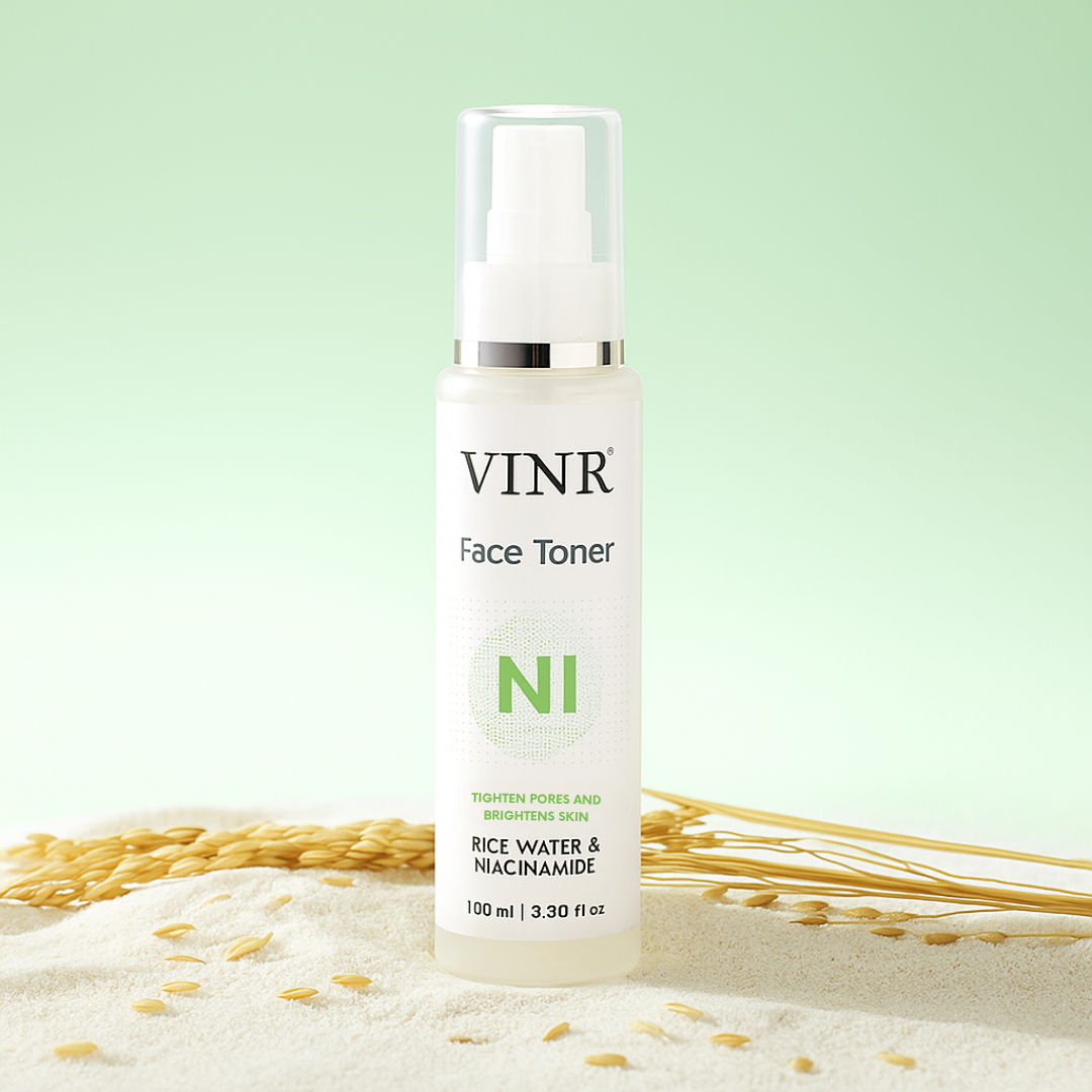 Vinr Niacinamide & Rice Water Toner | Pore-Refining, Brightening & Oil-Control | Alcohol-Free | 100 ml