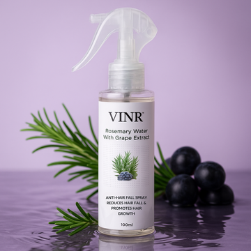 Vinr Rosemary Water Hair Spray with Grape Seed Extract | Reduces Hair Fall | Boosts Growth & Scalp Health | 100 ml