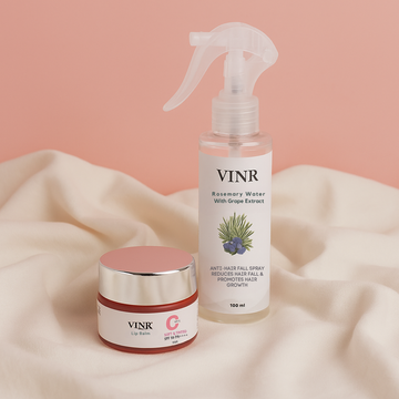 Vinr Gloss & Growth Duo | Rosemary Hair Spray & Vitamin C SPF Lip Balm | Strengthens Roots | Boosts Hair Growth | Repairs & Protects Lips | 100ml + 5gm