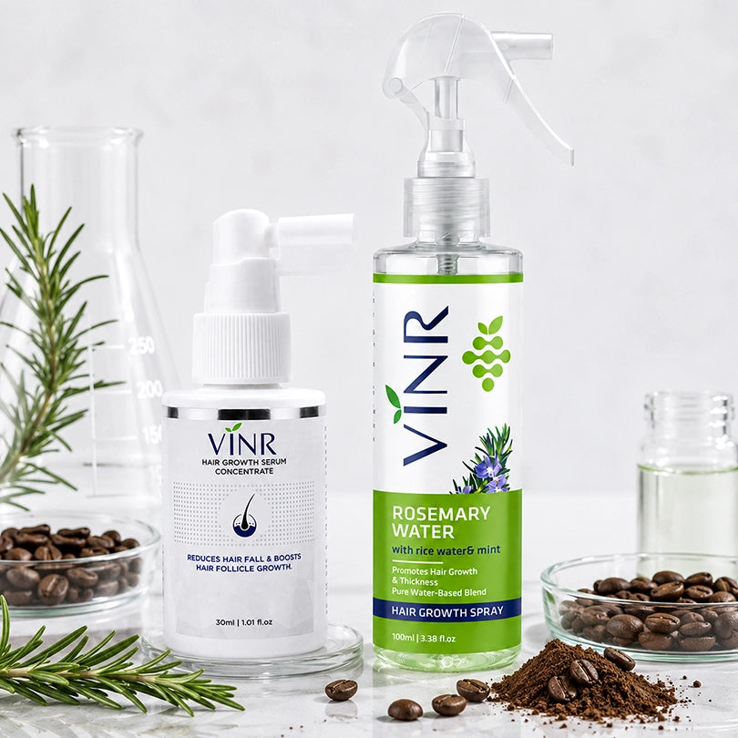 VINR Hair Serum + Hair Spray Combo | Frizz Control, Shine Boost & Smooth Styling for Dry, Dull Hair