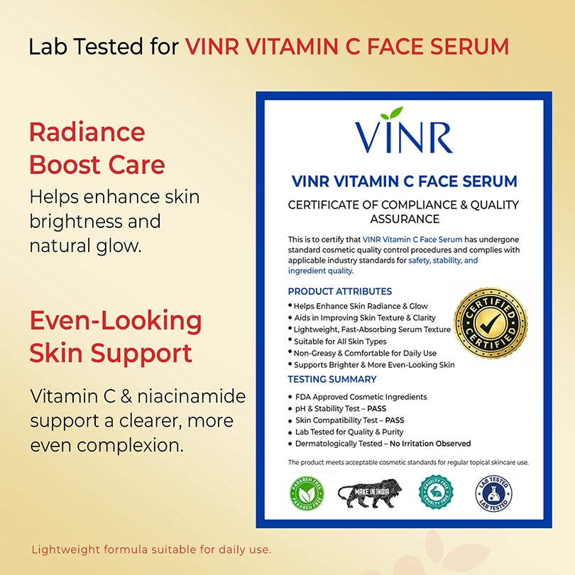 Vinr 10% Vitamin C, 5% Niacinamide Face Serum | 30 ml