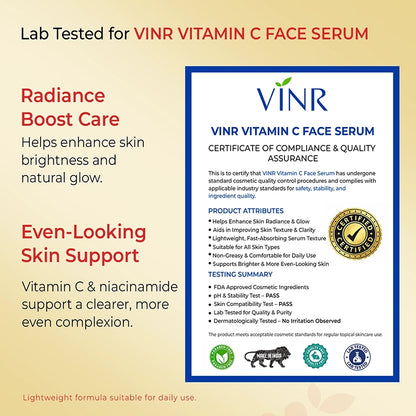 Vinr 10% Vitamin C, 5% Niacinamide Face Serum | 30 ml