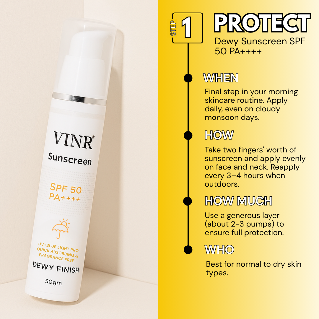 Vinr Sun Defense Combo | Sun Protection & Tan Removal | Hydrates & Brightens Skin | Suitable for All Skin Types