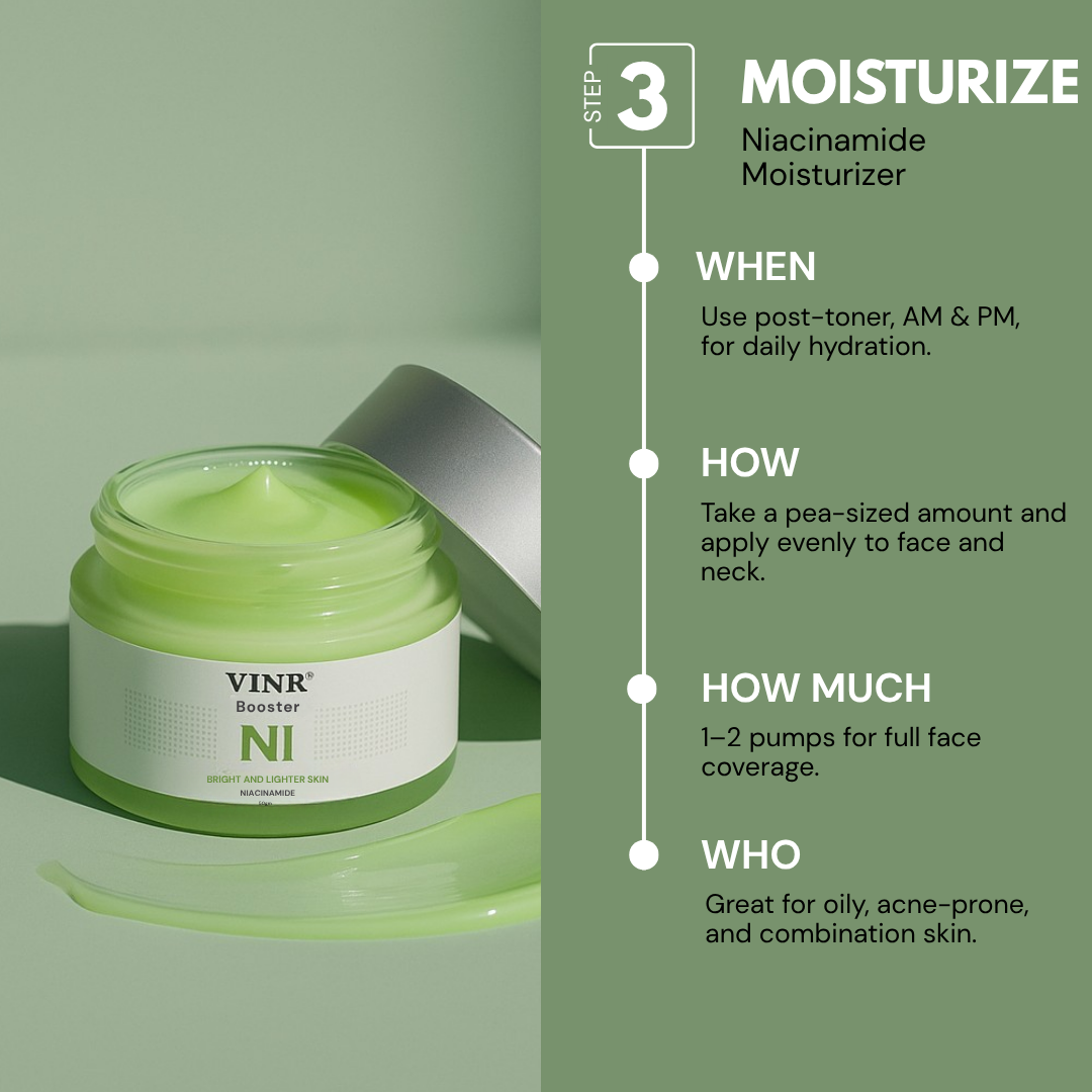 Vinr Hydration Care Combo | Refreshing Facewash, Niacinamide & Rice Water Toner & Niacinamide Moisturizer | Deeply Hydrates, Balances & Strengthens Skin Barrier | For Dry to Combination Skin