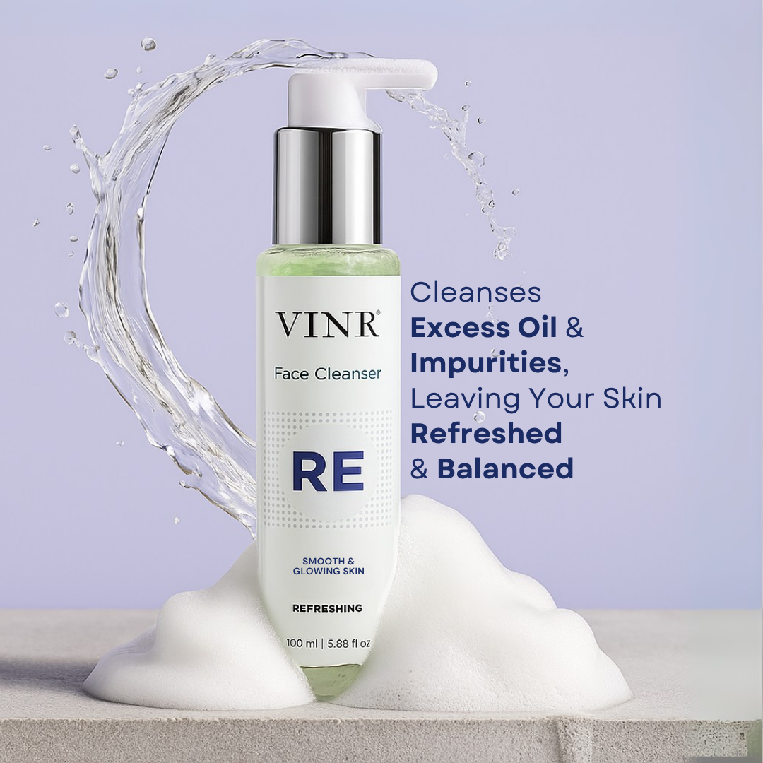 Vinr Refreshing Face Cleanser | With 3% Niacinamide | Balances Oil, Brightens & Calms Skin | 100 ml