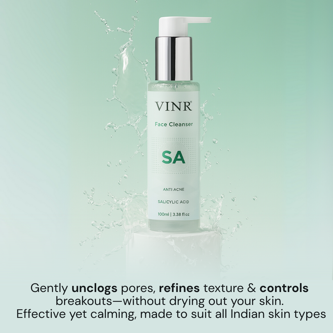 Vinr 2% Salicylic Acid Face Cleanser | Fights Acne & Blackheads | Deep Cleansing Facewash for Oily Skin | 100 ml