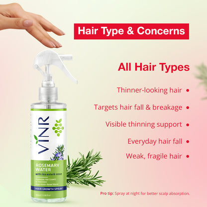 VINR Rosemary Water Hair Spray + Soft Tinted Ceramide Lip Balm Combo