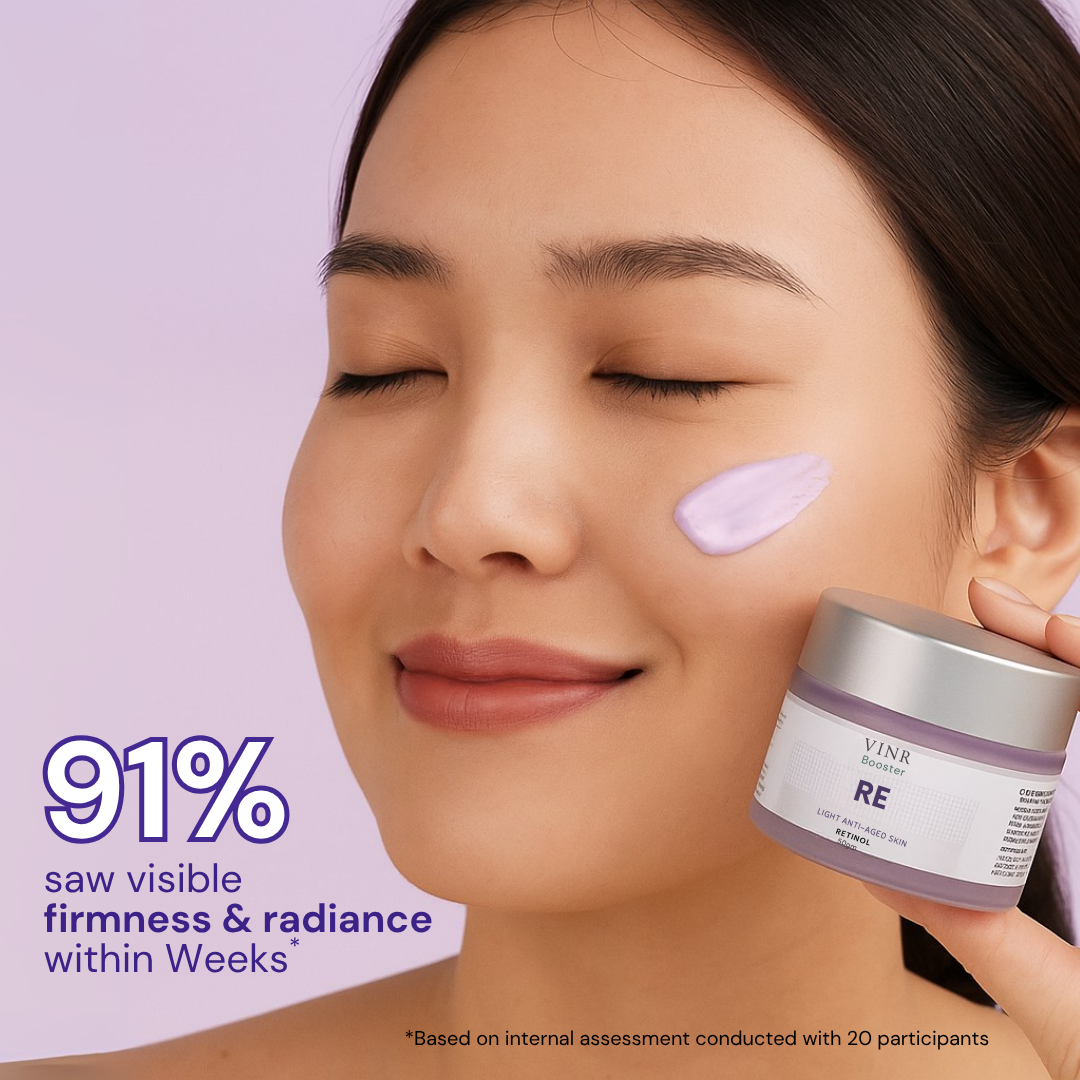 Vinr Retinol Face Booster | Fights Signs of Ageing | Refines Texture | Night Repair Cream | 50 gm