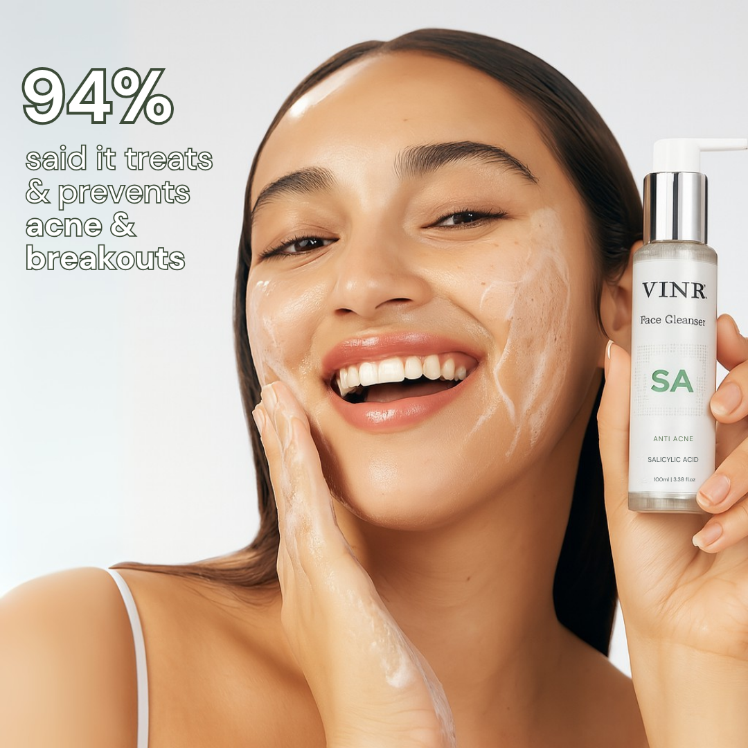 Vinr 2% Salicylic Acid Face Cleanser | Fights Acne & Blackheads | Deep Cleansing Facewash for Oily Skin | 100 ml