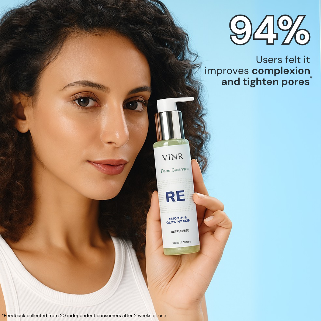 Vinr Refreshing Face Cleanser | With 3% Niacinamide | Balances Oil, Brightens & Calms Skin | 100 ml