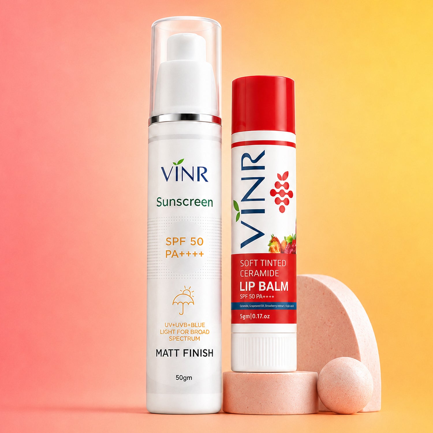 VINR Sunscreen Matt +  Balm Stick Combo