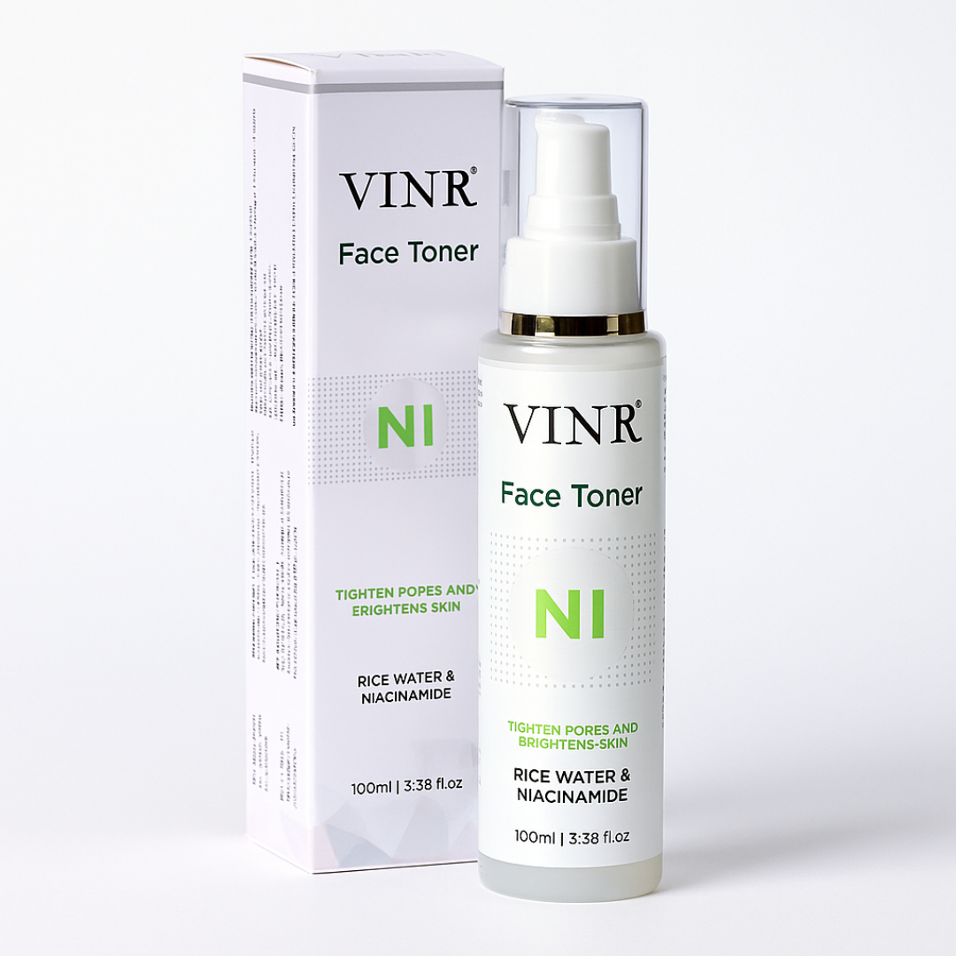 Vinr Niacinamide & Rice Water Toner | Pore-Refining, Brightening & Oil-Control | Alcohol-Free | 100 ml