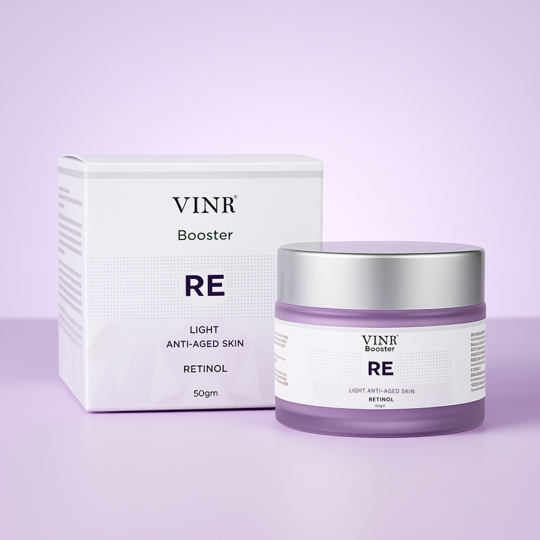 Vinr Retinol Face Booster | Fights Signs of Ageing | Refines Texture | Night Repair Cream | 50 gm