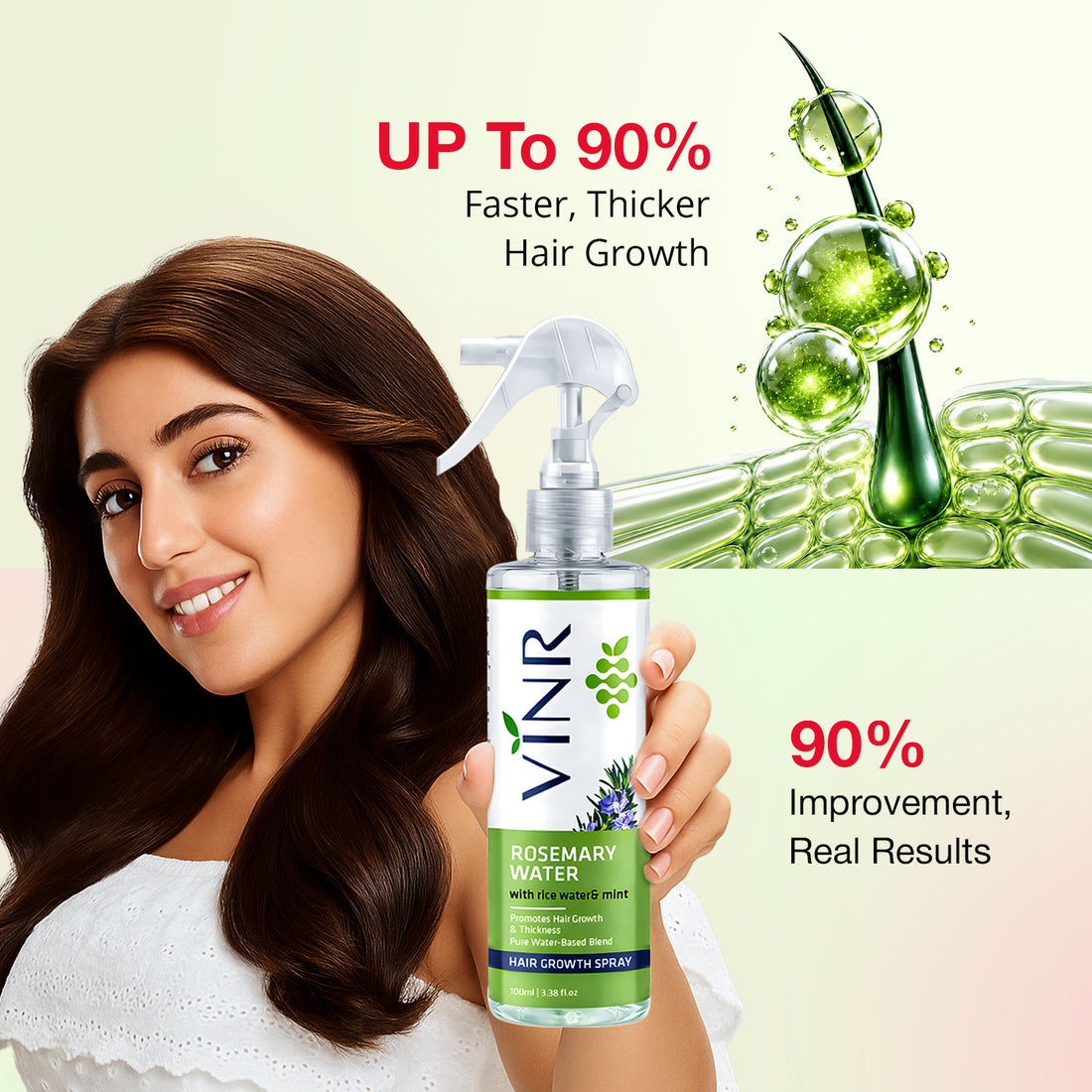 VINR Rosemary Water Hair Spray + Soft Tinted Ceramide Lip Balm Combo