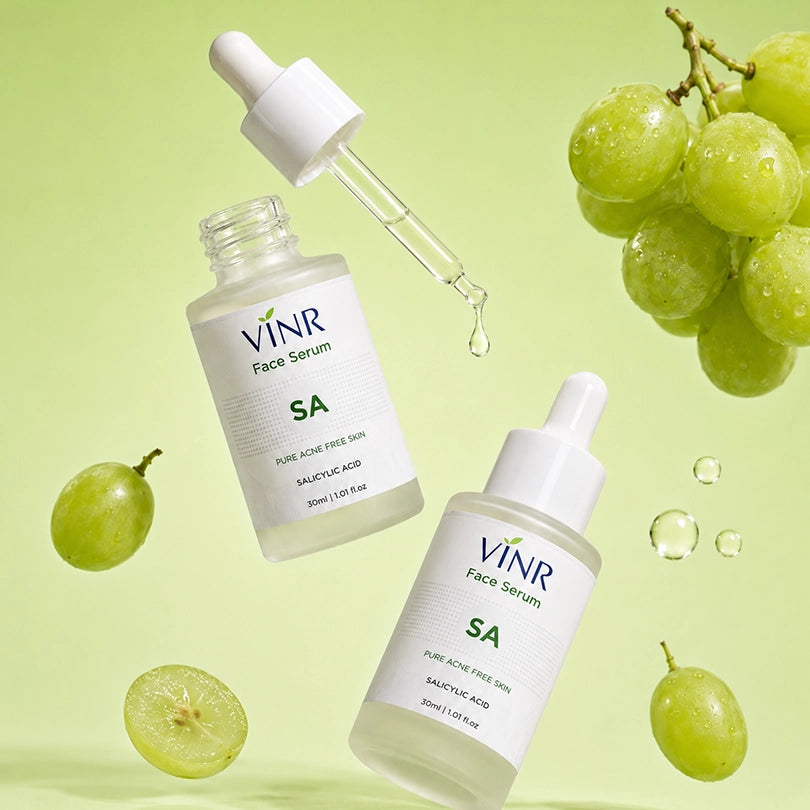 Vinr 2% Salicylic Acid & 5% Niacinamide Serum | Fights Acne & Blackheads | Unclogs Pores | Oil Control | 30 ml