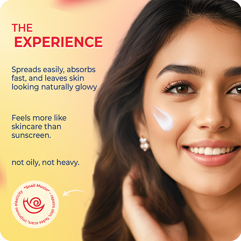 VINR Dewy Sunscreen experience – spreads easily, absorbs fast, leaves dewy finish, feels naturally glowy, not oily, not heavy