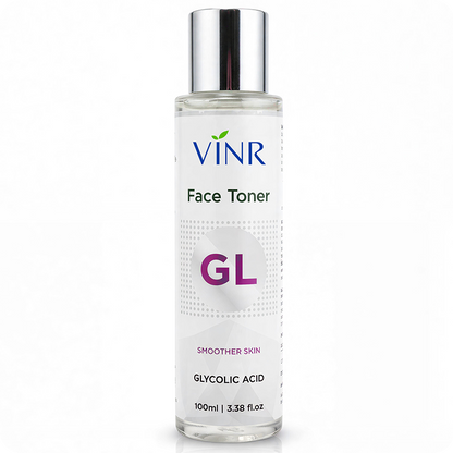 VINR Glycolic Acid Face Toner 100ml – GL Smoother Skin daily toner for skin texture refinement and brightness