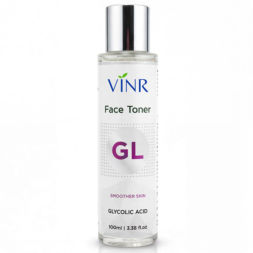 Vinr 7% Glycolic Acid Face Toner | Gently Exfoliates, Brightens & Refines Texture | With Fruit Acids & Niacinamide | 100 ml