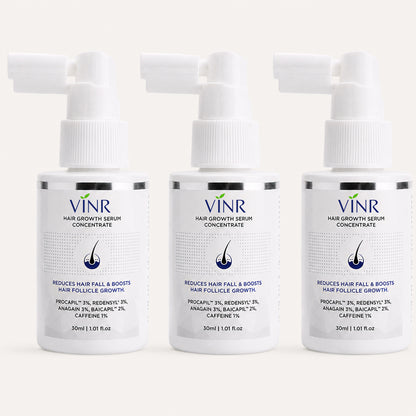 VINR Hair Serum 30ml | Procapil™ 3%, Redensyl™ 3%, Anagain™ 3%, Baicapil™ 3%, Caffeine 1%