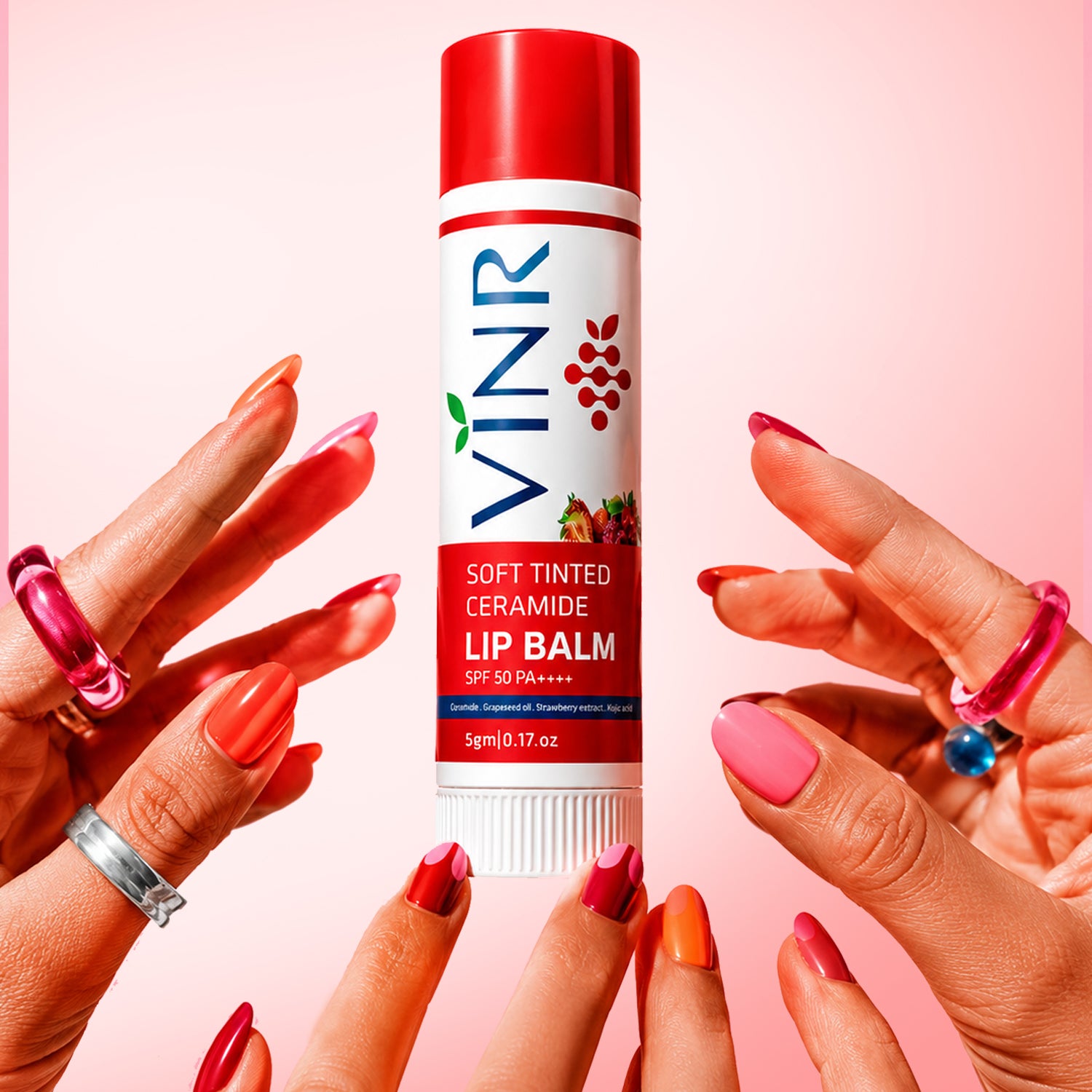 VINR Soft Tinted Ceramide Lip Balm + Lip Sleeping Mask Combo | Deep Moisture, Plump & Repair Dry, Chapped Lips Overnight
