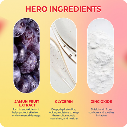 Hero ingredients in VINR SPF 50 Sunscreen – Shiitake Yeast Extract, Glycerin, and Zinc Oxide for matte sun protection
