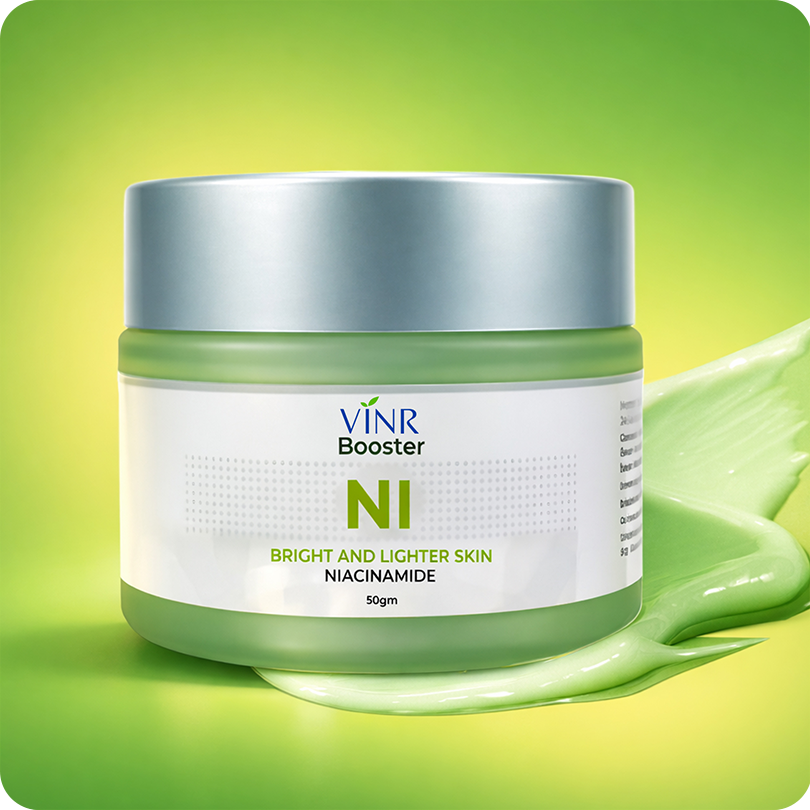 Vinr 10% Niacinamide Face Booster | Fades Acne Marks & Controls Oil | Calms & Brightens Skin | 50 gm