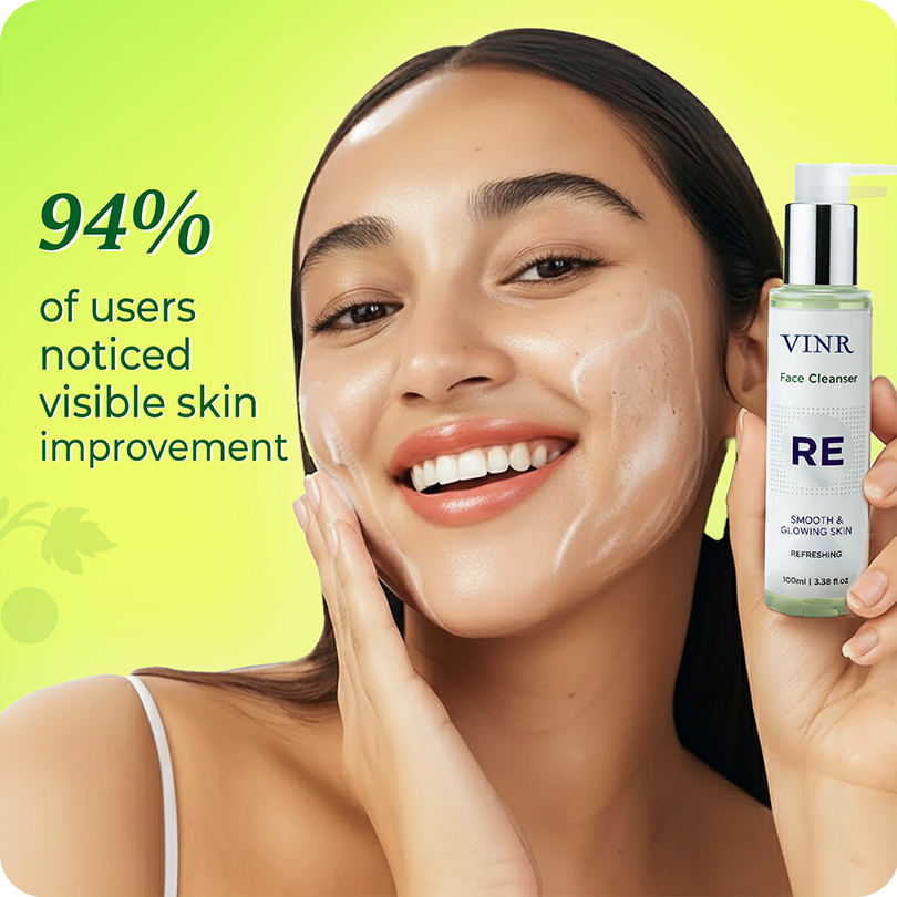 Vinr Refreshing Face Cleanser | With 3% Niacinamide | Balances Oil, Brightens & Calms Skin | 100 ml