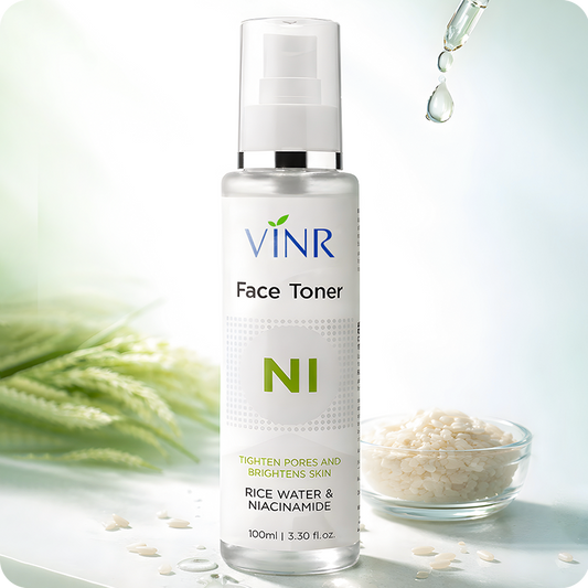 VINR Rice Water and Niacinamide Face Toner 100ml – NI toner to tighten pores and brighten skin for glass glow