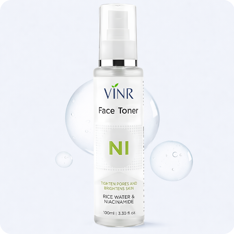 VINR NI Rice Water and Niacinamide Face Toner bottle – lightweight daily toner for pore tightening and skin clarity