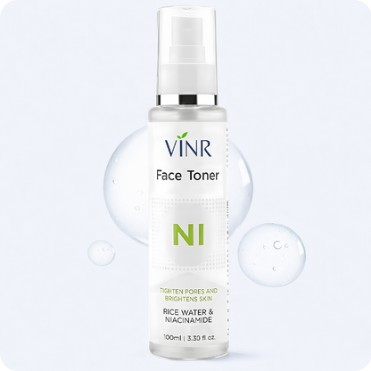 VINR NI Rice Water and Niacinamide Face Toner bottle – lightweight daily toner for pore tightening and skin clarity