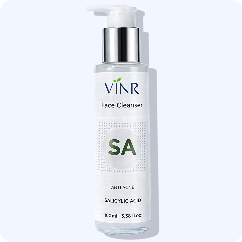 Vinr 2% Best Salicylic Acid Face Cleanser | Fights Acne & Blackheads | Deep Cleansing Facewash for Oily Skin | 100 ml