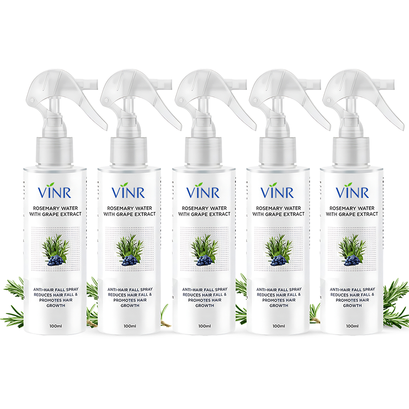 Vinr Rosemary Water Hair Spray with Grape Seed Extract | Reduces Hair Fall | Boosts Growth & Scalp Health | 100 ml