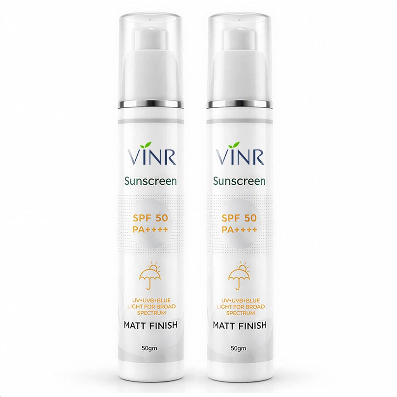 Vinr SPF 50 PA++++ Matt Finish Sunscreen | 50 gm