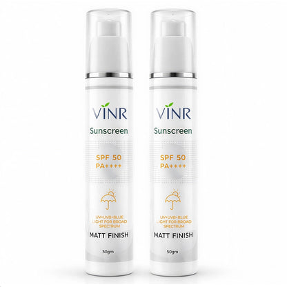 Vinr SPF 50 PA++++ Matt Finish Sunscreen | 50 gm