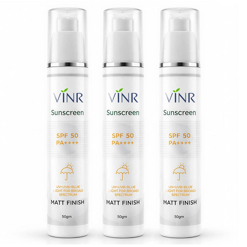 Vinr SPF 50 PA++++ Matt Finish Sunscreen | 50 gm