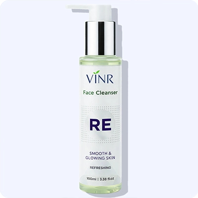 VINR RE Refreshing Face Cleanser 100 ml pump bottle – smooth and glowing skin gentle daily face wash