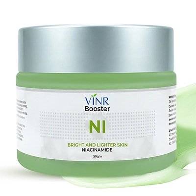 VINR NI Booster 50 gm niacinamide moisturizer—lightweight daily use for bright and even skin tone