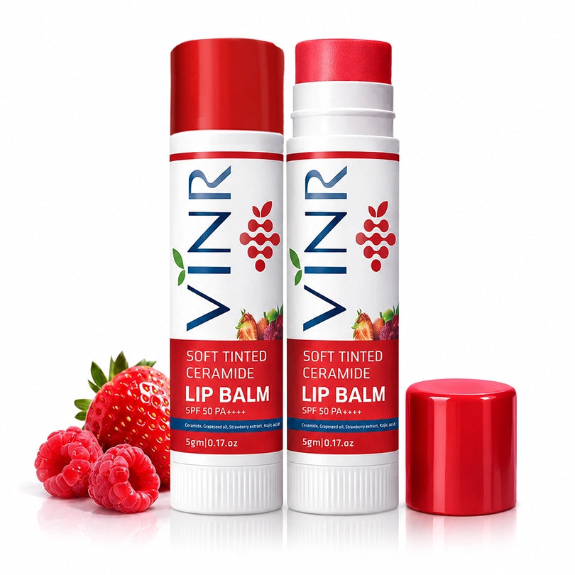 VINR Soft Tinted Ceramide Lip Balm SPF 50 PA++++
