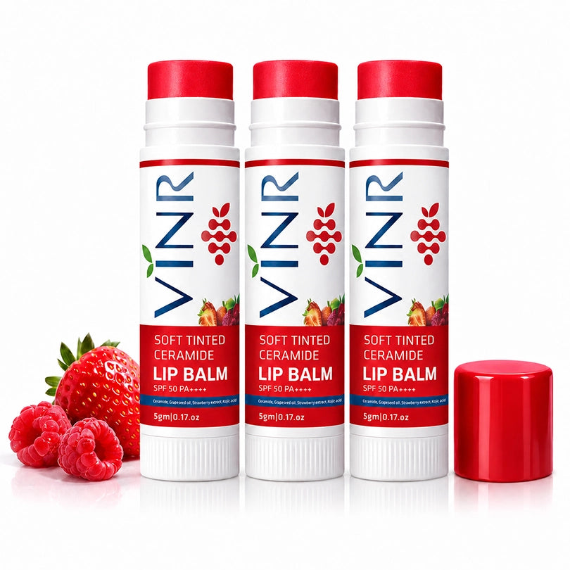 VINR Soft Tinted Ceramide Lip Balm SPF 50 PA++++
