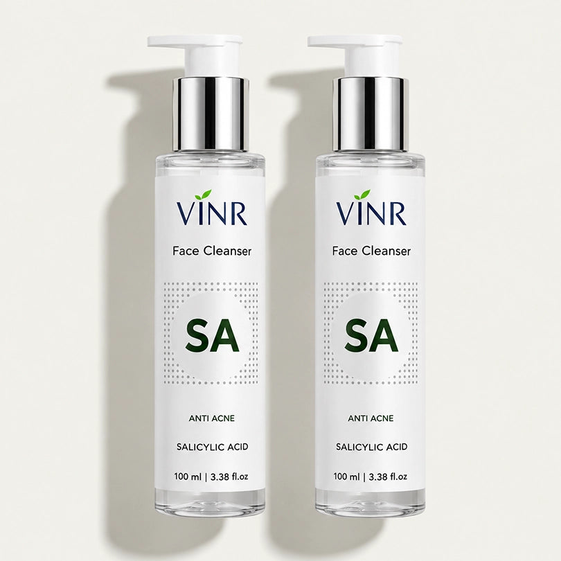 Vinr 2% Best Salicylic Acid Face Cleanser | Fights Acne & Blackheads | Deep Cleansing Facewash for Oily Skin | 100 ml